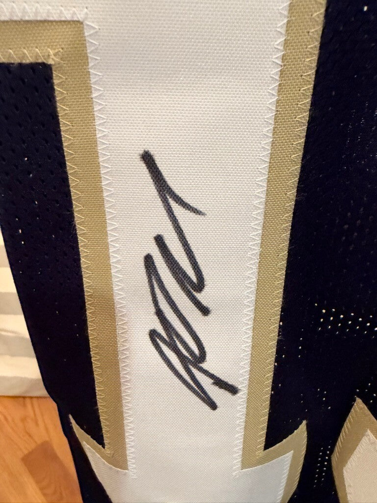 Riley Leonard Signed Notre Dame #13 Navy Custom Jersey JSA Witnessed