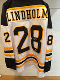 Elias Lindholm Signed NHL Hockey Jersey #28 with JSA Authentication