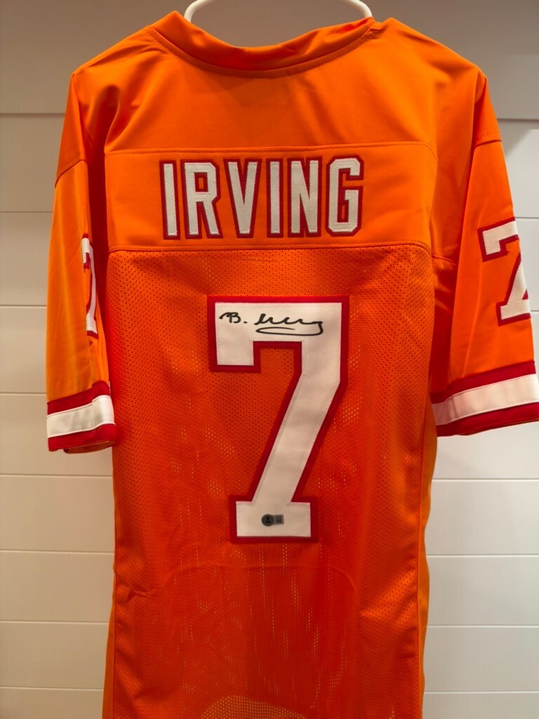 Bucky Irving Signed Tampa Bay Buccaneers Creamsicle Custom Jersey Beckett BAS