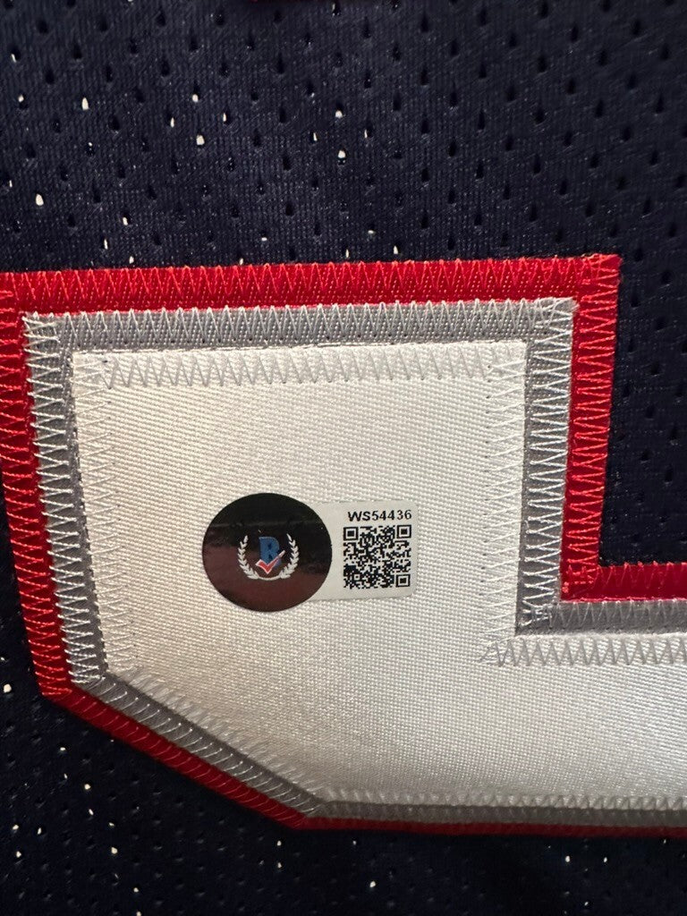 Matthew Judon Signed Patriots Navy Custom Jersey #9 Beckett