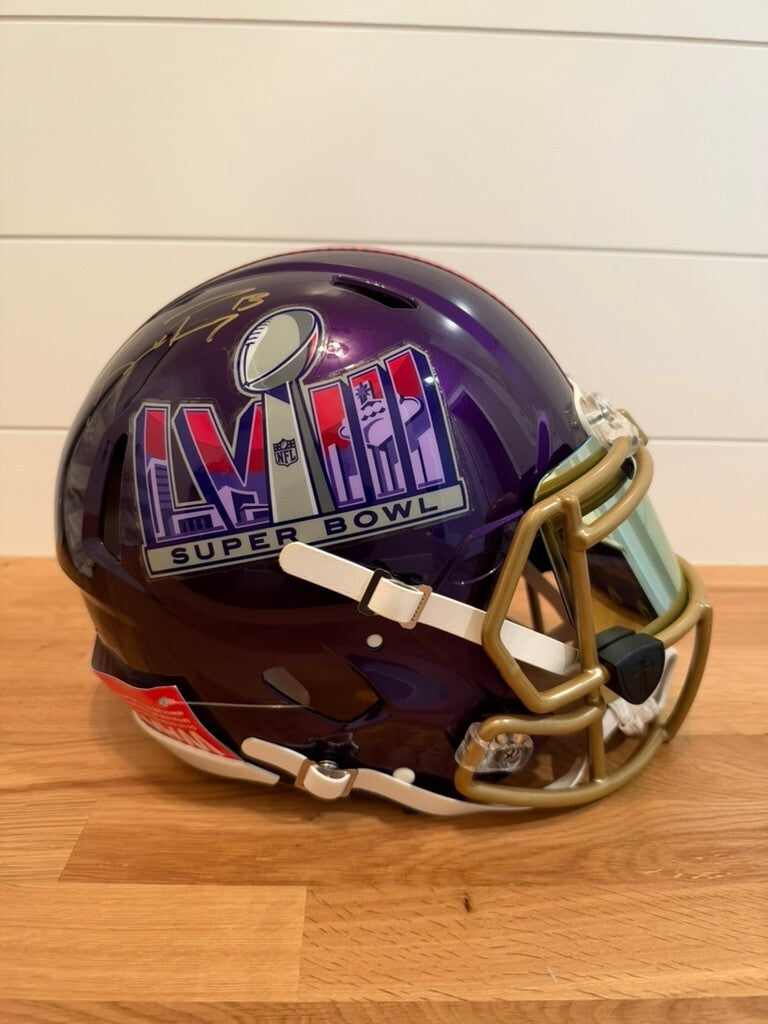 Brock Purdy Signed Super Bowl LVIII Authentic Speed Helmet Fanatics 49ers Visor