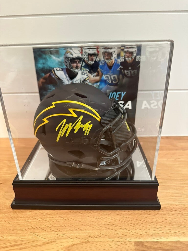 Joey Bosa Signed LA Chargers Eclipse Mini Helmet – Fanatics  + Display Case