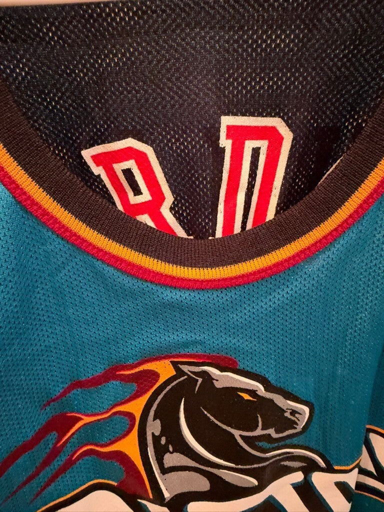 Michael Jordan Grant Hill Reversible Champion Jersey Bulls Pistons Size 48