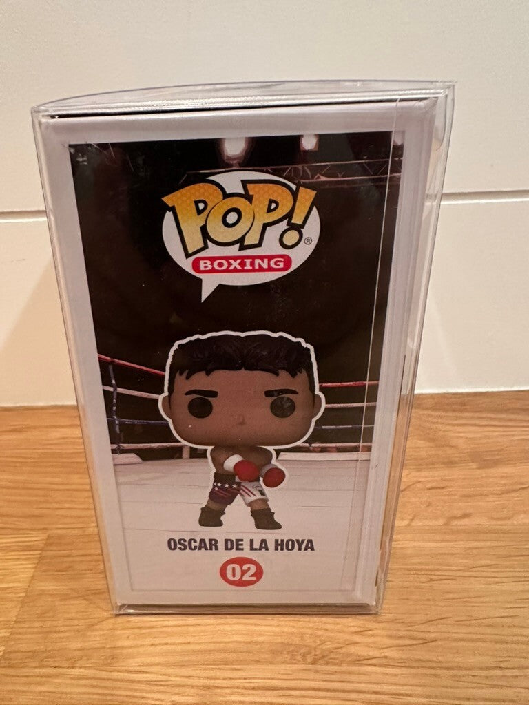 Oscar De La Hoya Signed Funko Pop Boxing Golden Boy #02 JSA WB838415