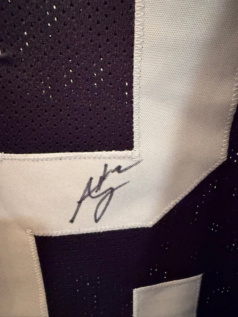 Ashton Jeanty Signed Las Vegas Raiders #2 Black Custom Jersey XL Beckett BAS