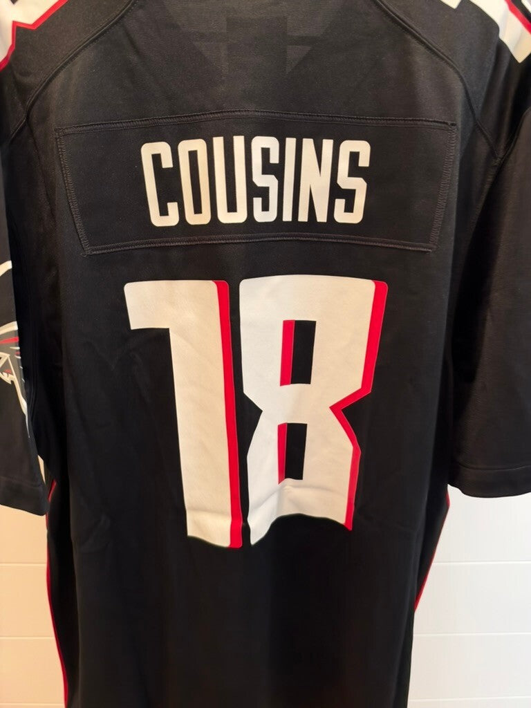Kirk Cousins Atlanta Falcons Nike #18 Black Jersey Men's XL New With Tags