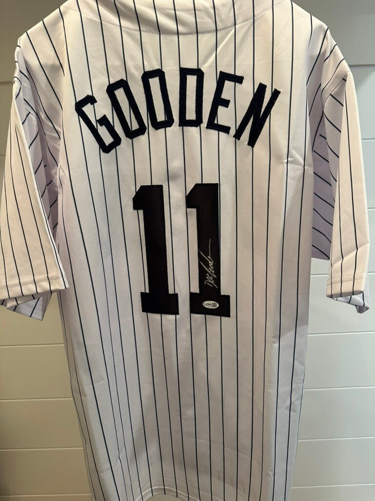 Dwight “Doc” Gooden Signed New York Yankees #11 Pinstripe Jersey JSA COA