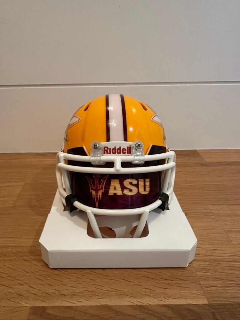 Cam Skattebo Signed Arizona State ASU Riddell Speed Mini Helmet JSA COA
