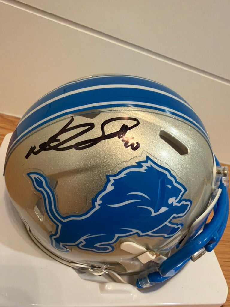 Ndamukong Suh Signed Detroit Lions Speed Mini Helmet Beckett Custom Visor