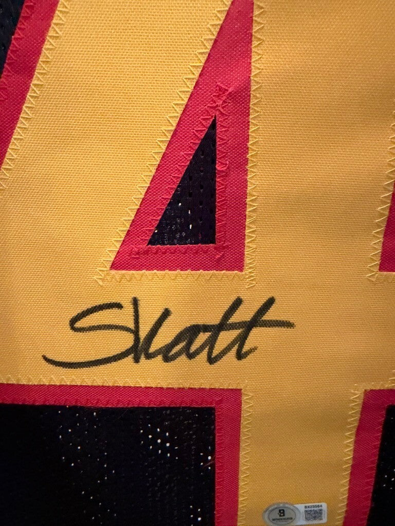 Cam Skattebo Signed Arizona State ASU #4 Black Custom Jersey Beckett BAS