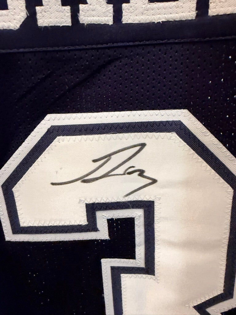 George Pickens Signed Dallas Cowboys #3 Navy Custom Jersey JSA Witnessed