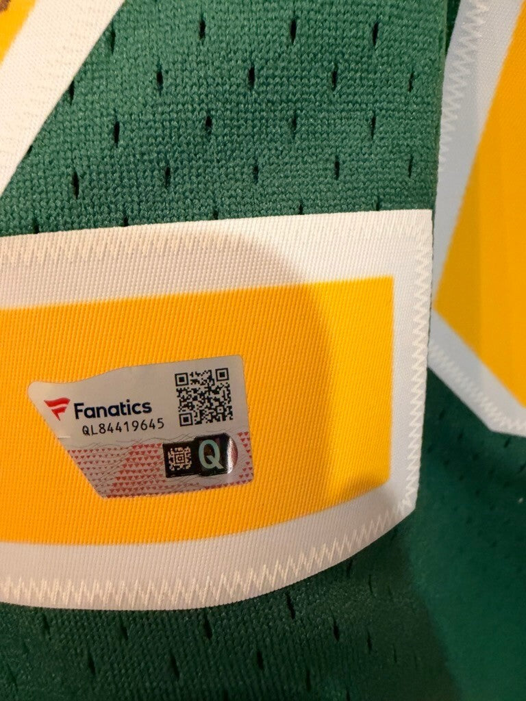 Gary Payton Signed Sonics Mitchell & Ness Jersey XL HOF 13 Fanatics