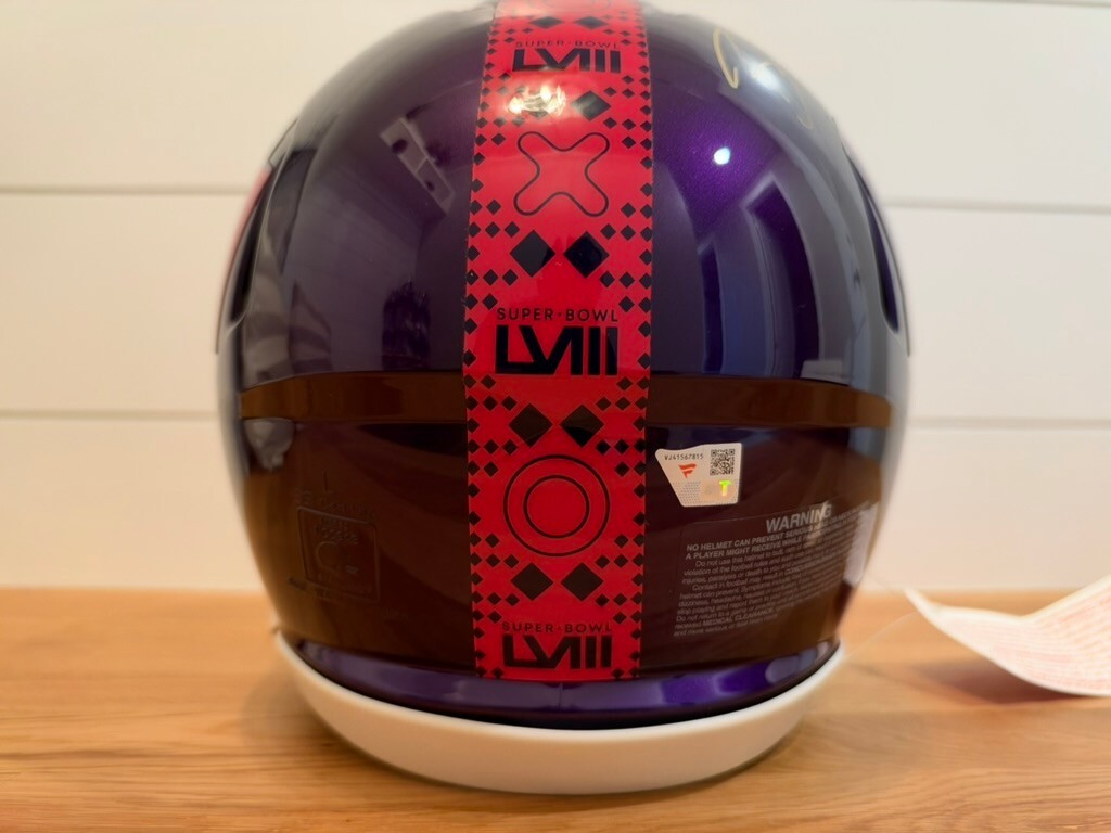 Brock Purdy Signed Super Bowl LVIII Authentic Speed Helmet Fanatics 49ers Visor