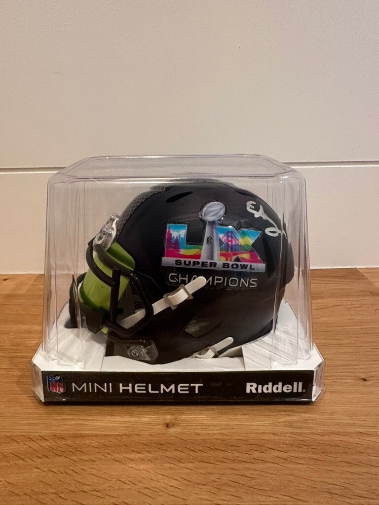 Elijah Arroyo Signed Seahawks Super Bowl LX Mini Helmet JSA Custom Visor