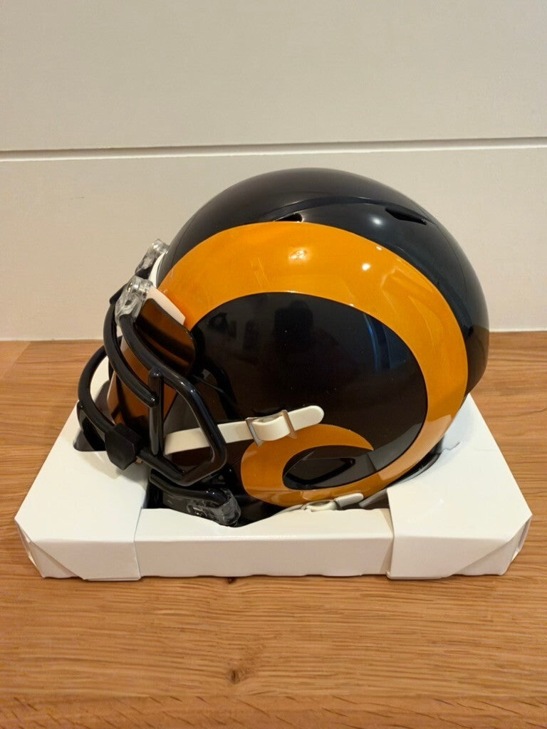 Orlando Pace Signed Rams Speed Mini Helmet HOF 16 TRISTAR COA Mirrored Visor
