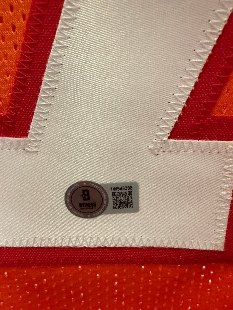 Bucky Irving Signed Tampa Bay Buccaneers Creamsicle Custom Jersey Beckett BAS