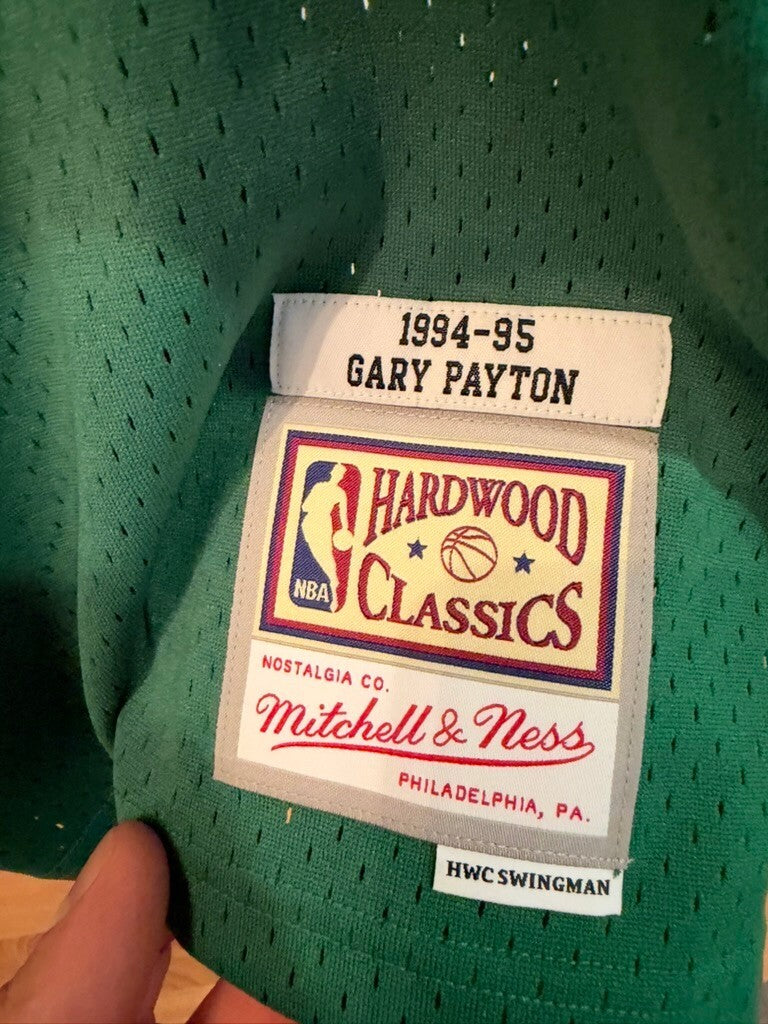 Gary Payton Signed Sonics Mitchell & Ness Jersey XL HOF 13 Fanatics