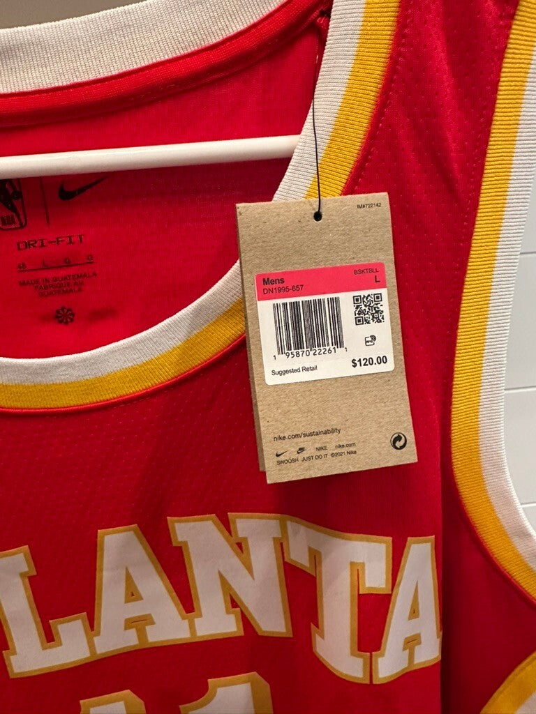 Trae Young Signed Atlanta Hawks Nike Icon Swingman Jersey Fanatics Authenticated