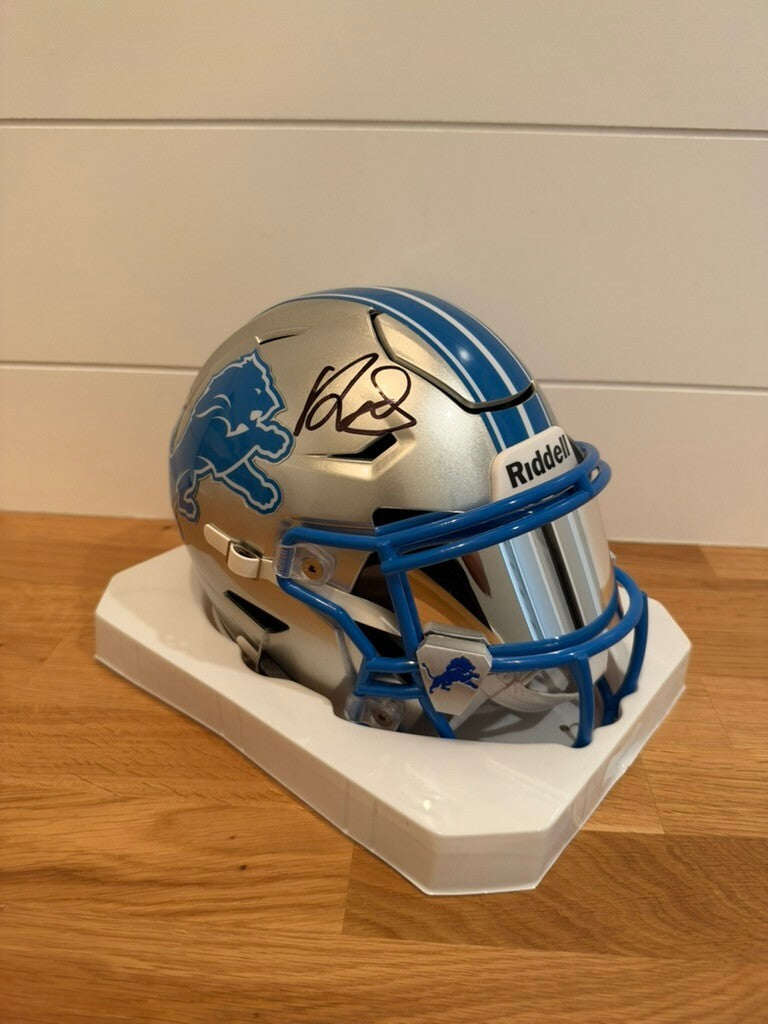 David Montgomery Signed Lions SpeedFlex MIDI Helmet Visor Fanatics