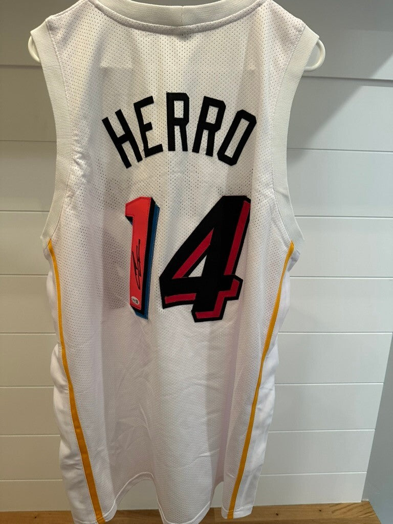 Boy Wonder #14 Tyler Herro Signed Basketball Jersey with JSA Authentication