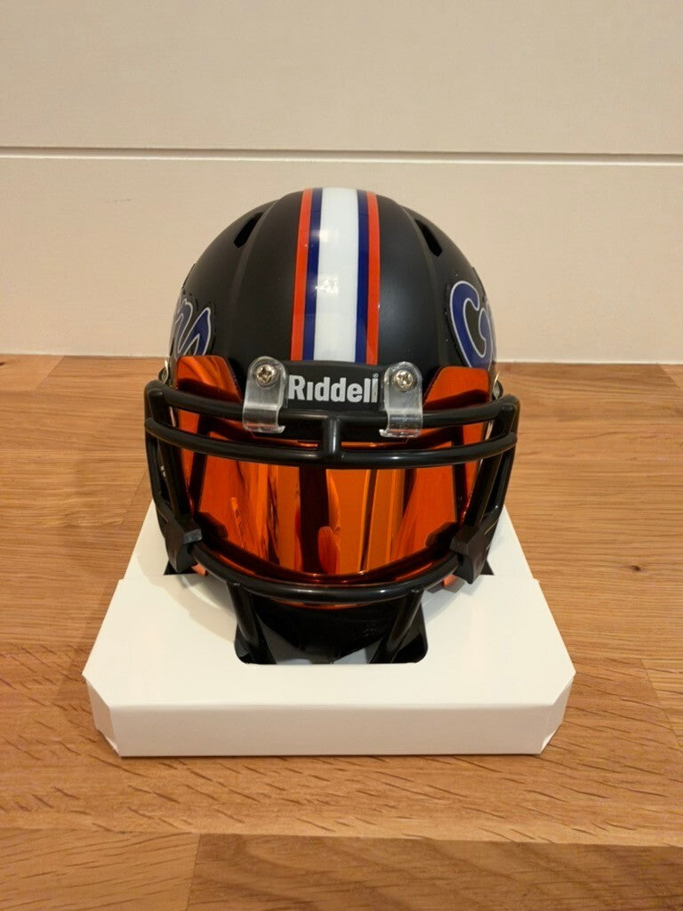 Dallas Wilson Signed Florida Gators Black Mini Helmet Orange Visor JSA COA