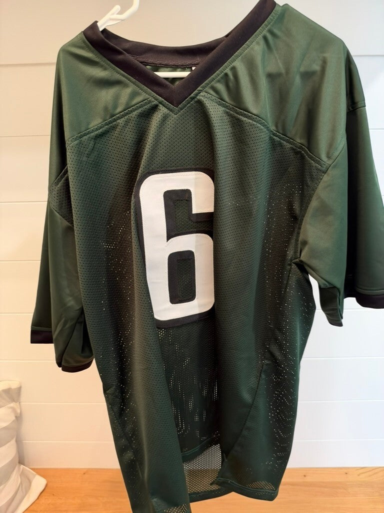 DeVonta Smith Signed Philadelphia Eagles #6 Green Custom Jersey JSA AH44232