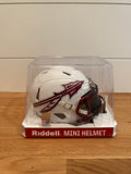 FSU Florida State Seminoles White Riddell Speed Mini Helmet Visor Unsigned