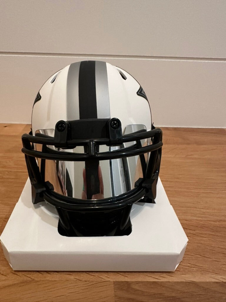 Drew Pearson Signed Cowboys Lunar Eclipse Mini Helmet #88 Beckett Witnessed