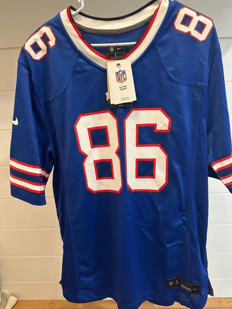 Dalton Kincaid Signed Buffalo Bills Nike Game Jersey Fanatics Auth Large