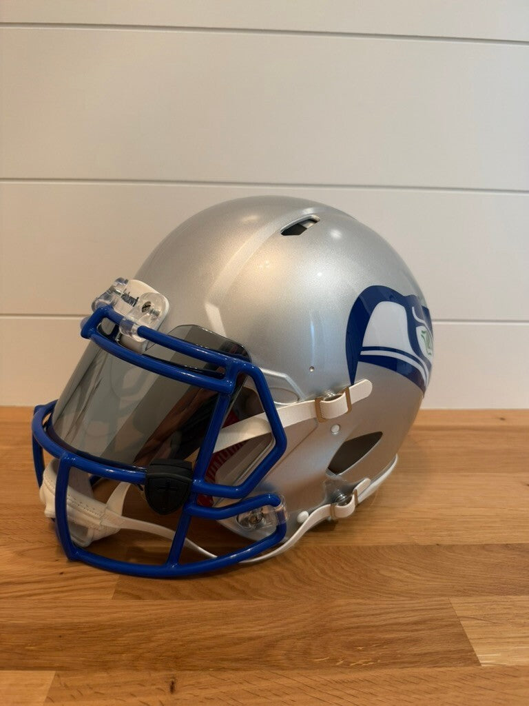 Jadarian Price Signed Seahawks Authentic Full Size Throwback Helmet Beckett