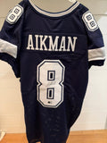 Troy Aikman Signed Dallas Cowboys #8 Navy Custom Football Jersey Beckett