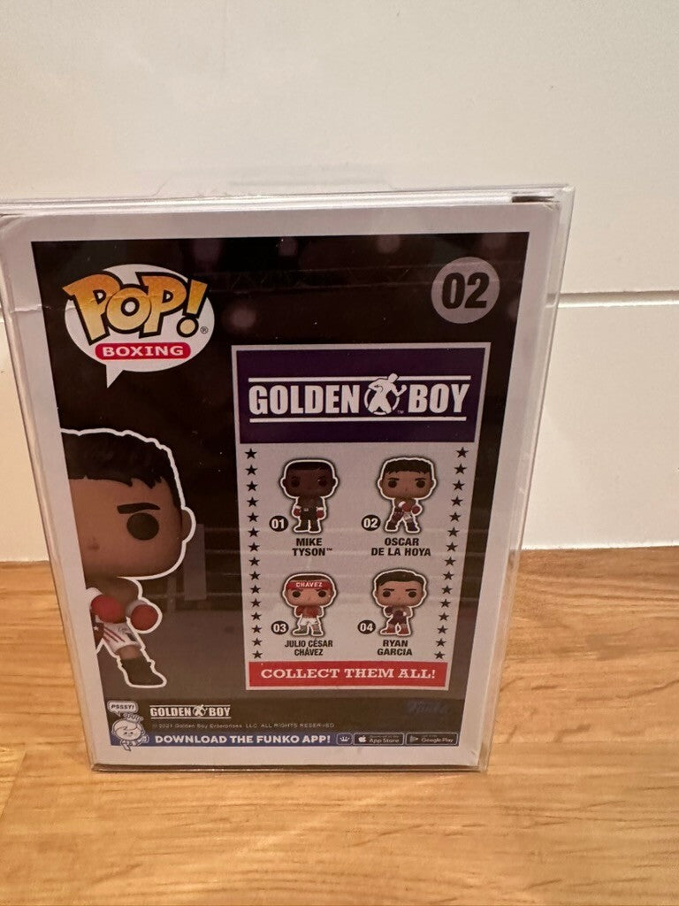 Oscar De La Hoya Signed Funko Pop Boxing Golden Boy #02 JSA WB838415