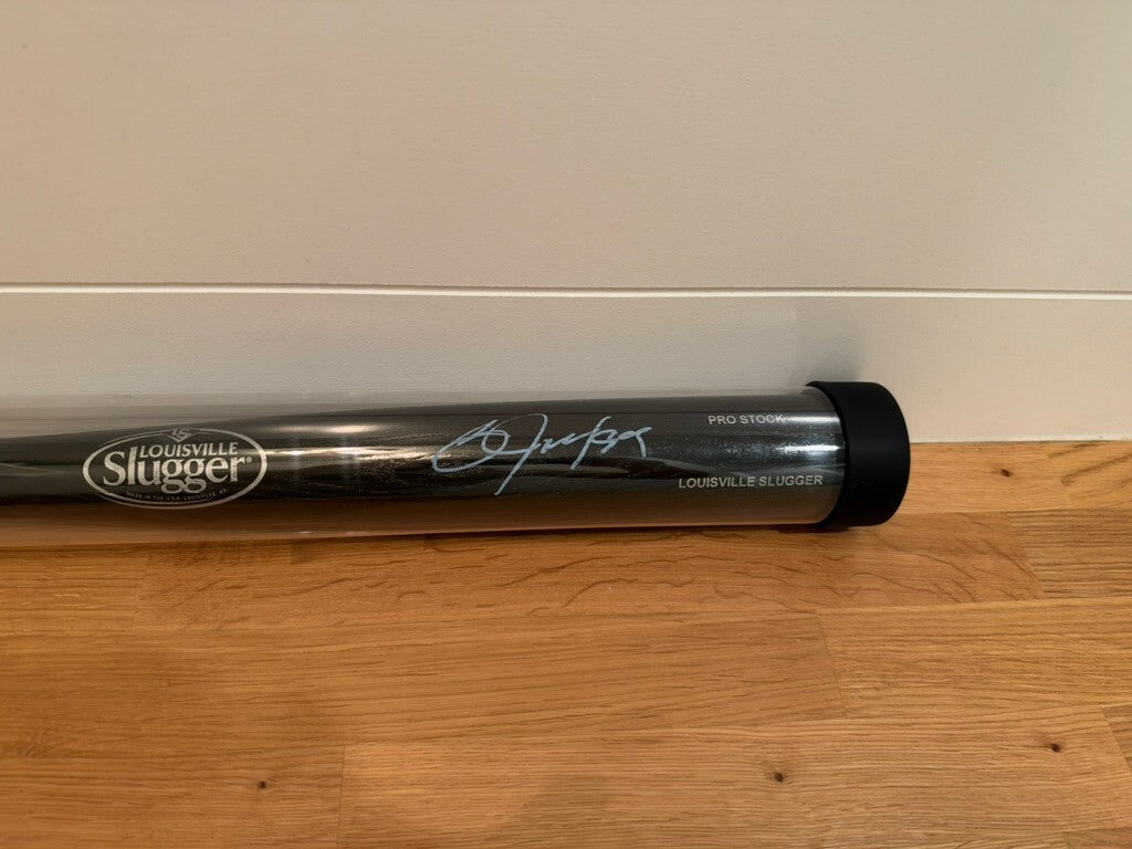 Bo Jackson Signed Louisville Slugger Black Pro Stock Bat JSA Witnessed With Case