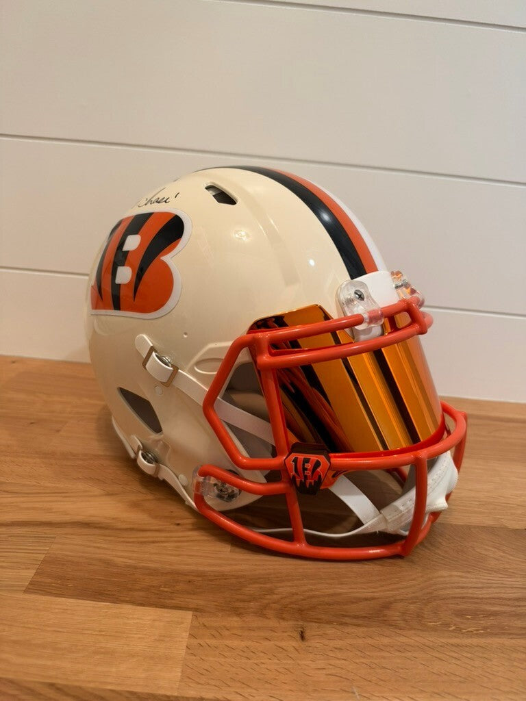 Ja’Marr Chase Signed Cincinnati Bengals Radtke Sports Certified Riddell Speed