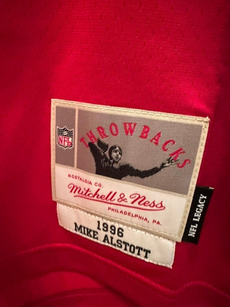 Mike Alstott 1996 Buccaneers Mitchell & Ness Split Legacy Jersey NWT Sz 40 M