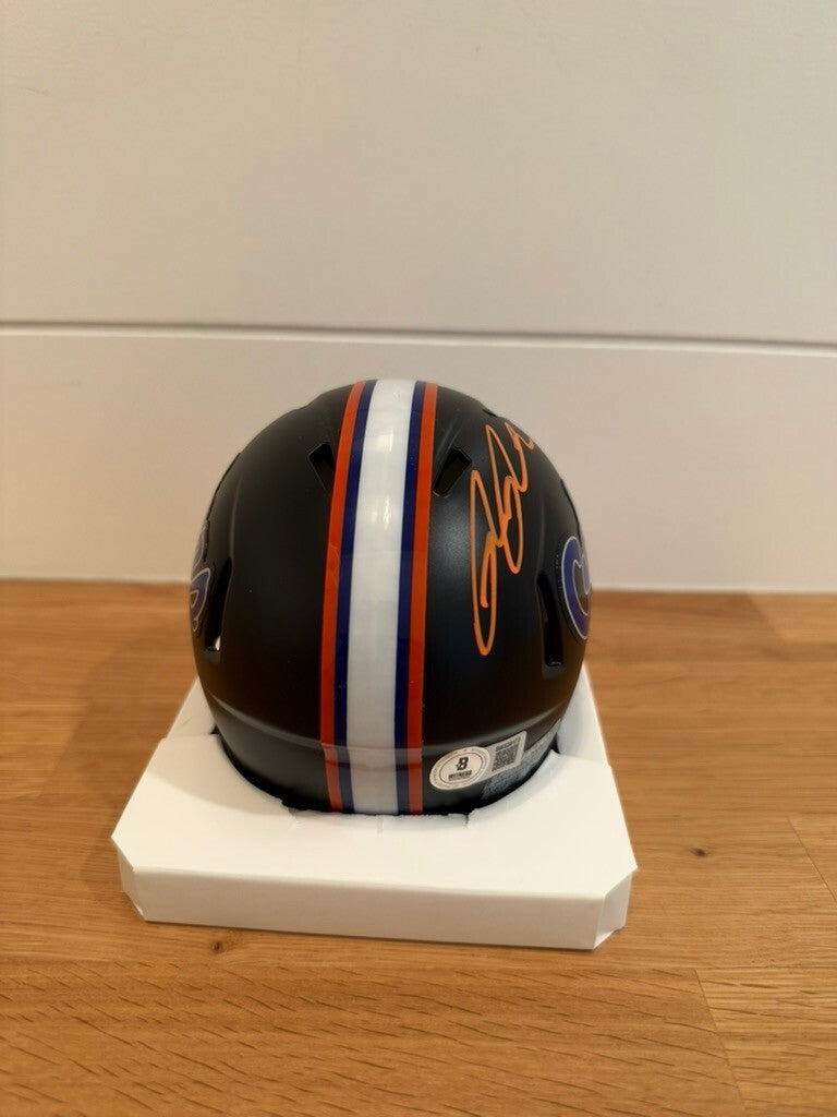 Ricky Pearsall Signed Florida Gators Black Speed Mini Helmet Beckett Blue Visor