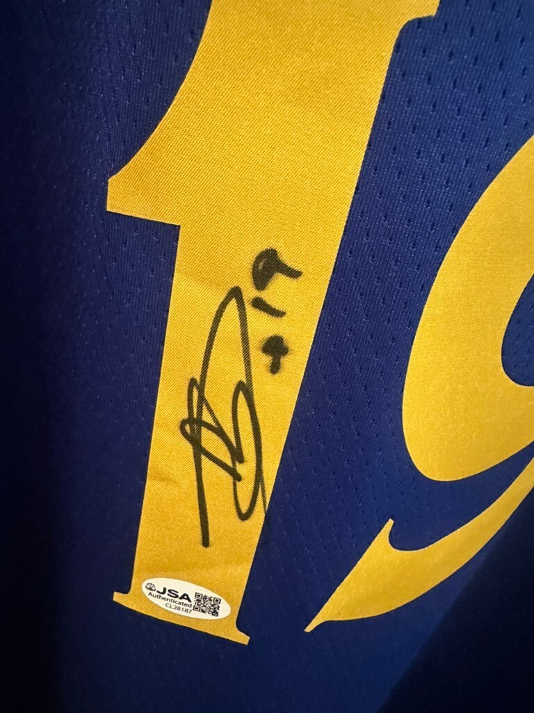 Leandro Barbosa Signed Warriors Nike Swingman Jersey #19 Large JSA