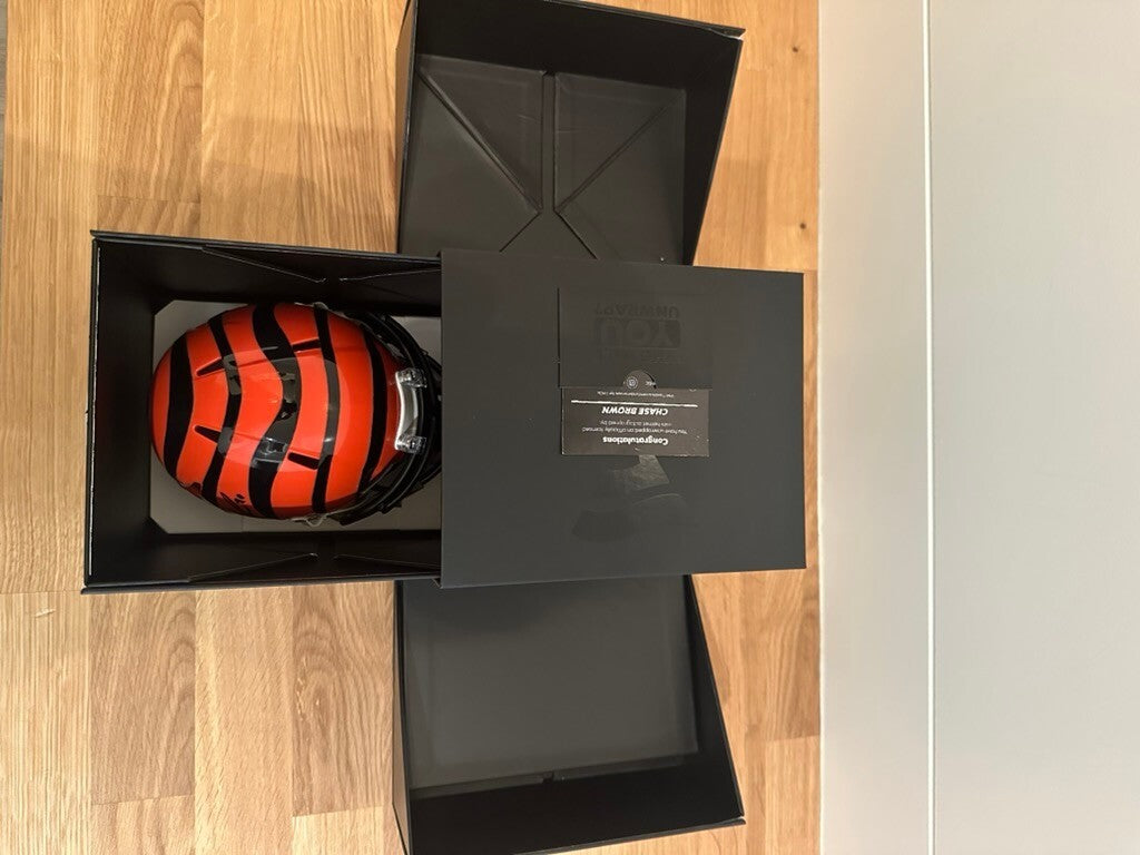 Chase Brown Bengals Signed Speed Mini Helmet Fanatics