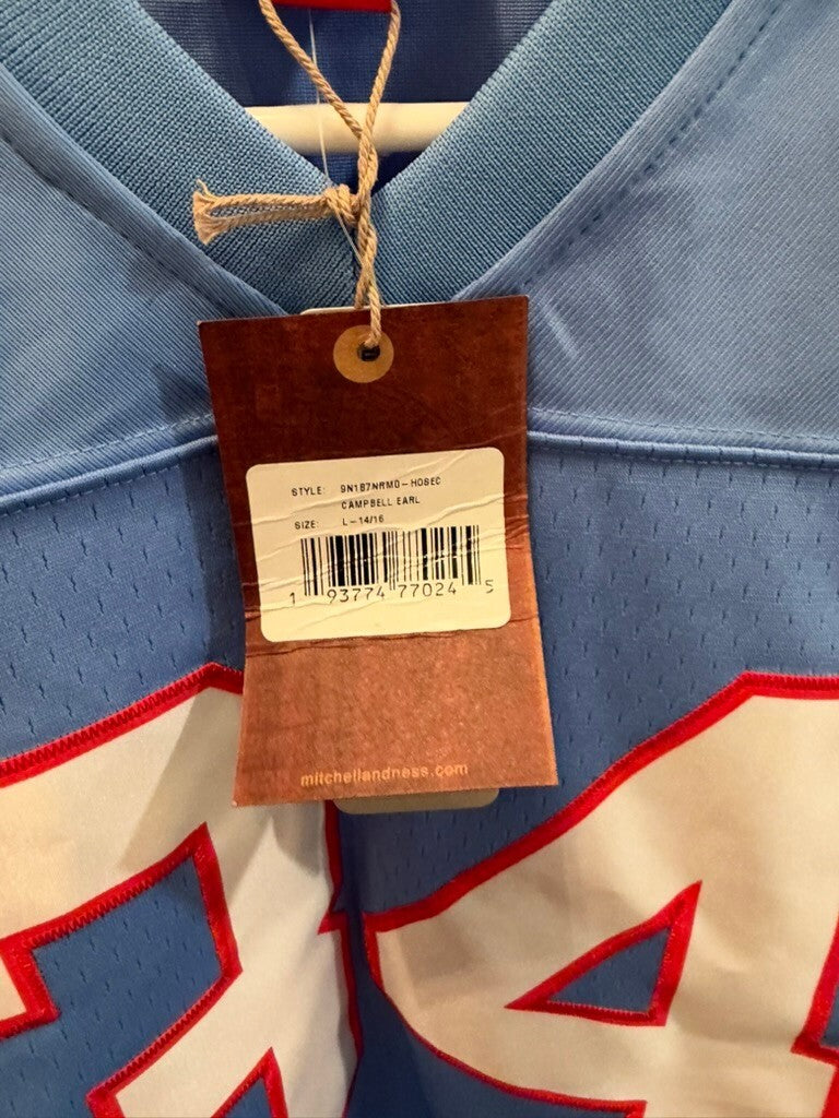 Earl Campbell Oilers Mitchell & Ness 1980 Legacy Jersey Youth L 14/16 Blue