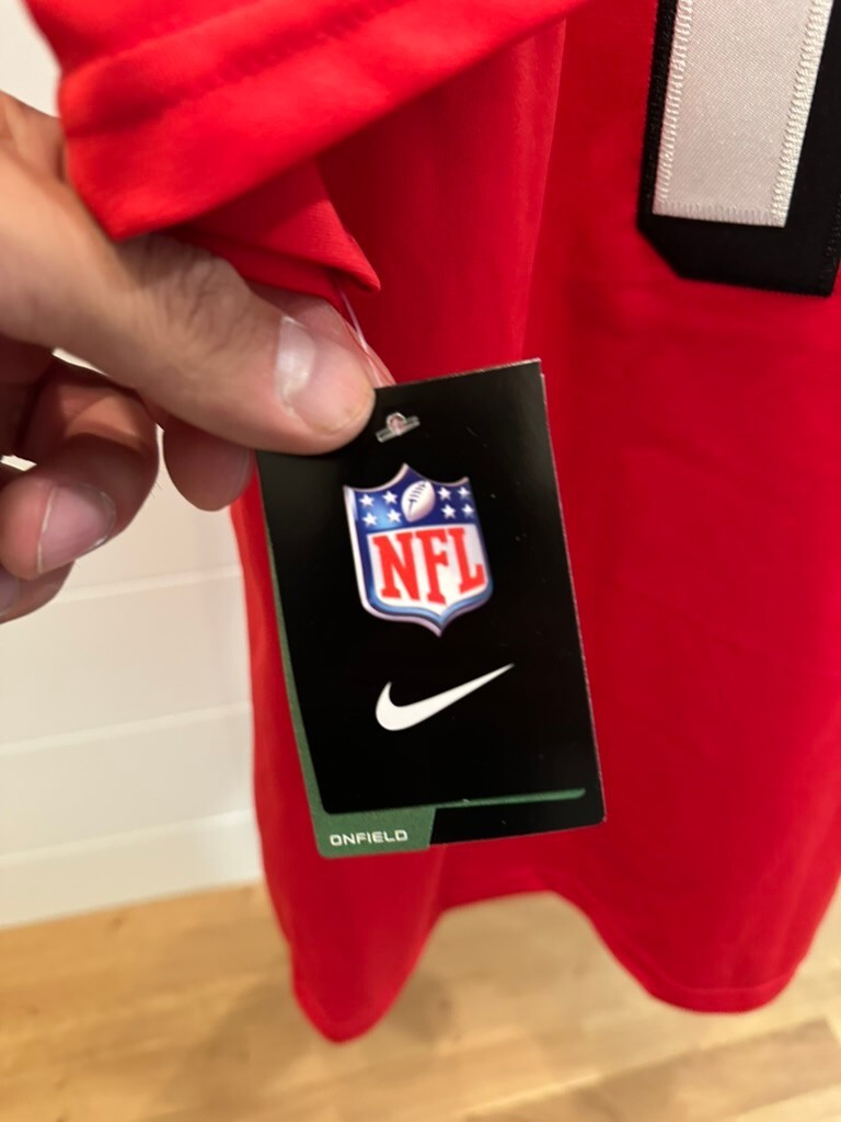 Nike NFL Onfield Red Football Jersey with Samuel 19