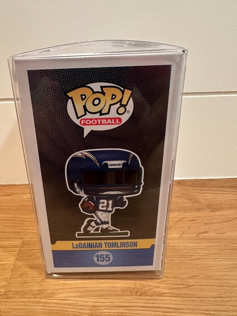 LaDainian Tomlinson Signed Funko Pop #155 Chargers HOF 17 Beckett Witnessed