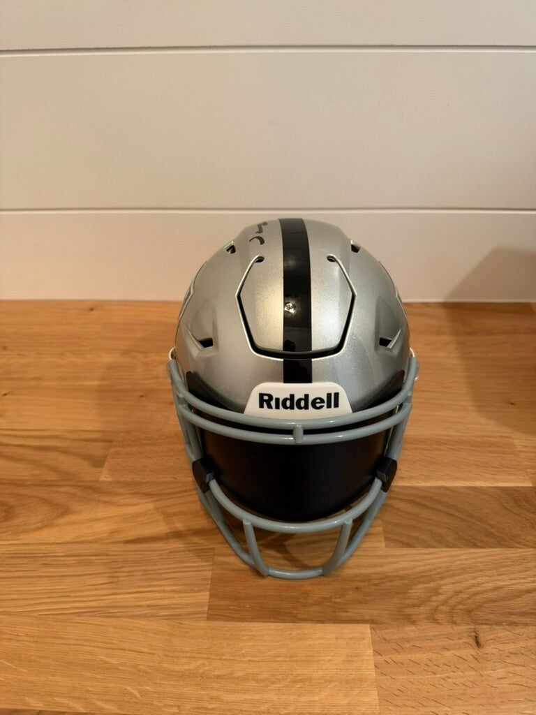 Maxx Crosby Signed Raiders Riddell SpeedFlex MIDI Helmet Fanatics Visor & Box