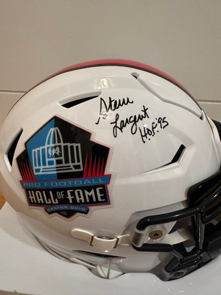Steve Largent Signed Hall of Fame SpeedFlex MIDI Helmet HOF 95 Beckett Visor