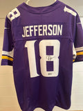 Justin Jefferson Signed Minnesota Vikings Nike Jersey Beckett Witness 1W516515