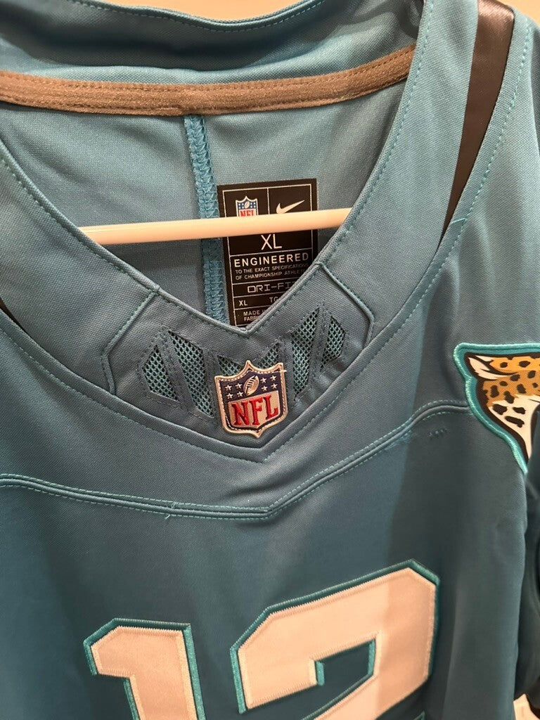 Travis Hunter #12 Jacksonville Jaguars Nike Dri-FIT Jersey Teal XL – New
