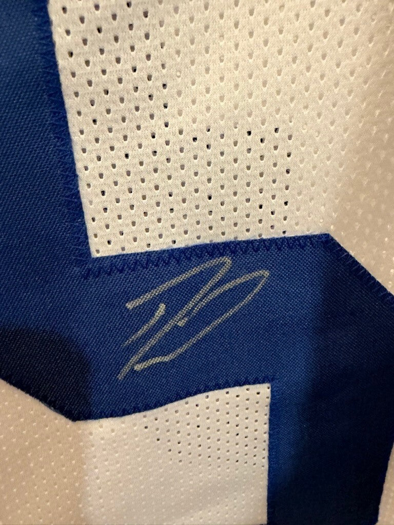 Darius Shaquille Leonard Signed Colts #53 White Custom Jersey XL JSA COA