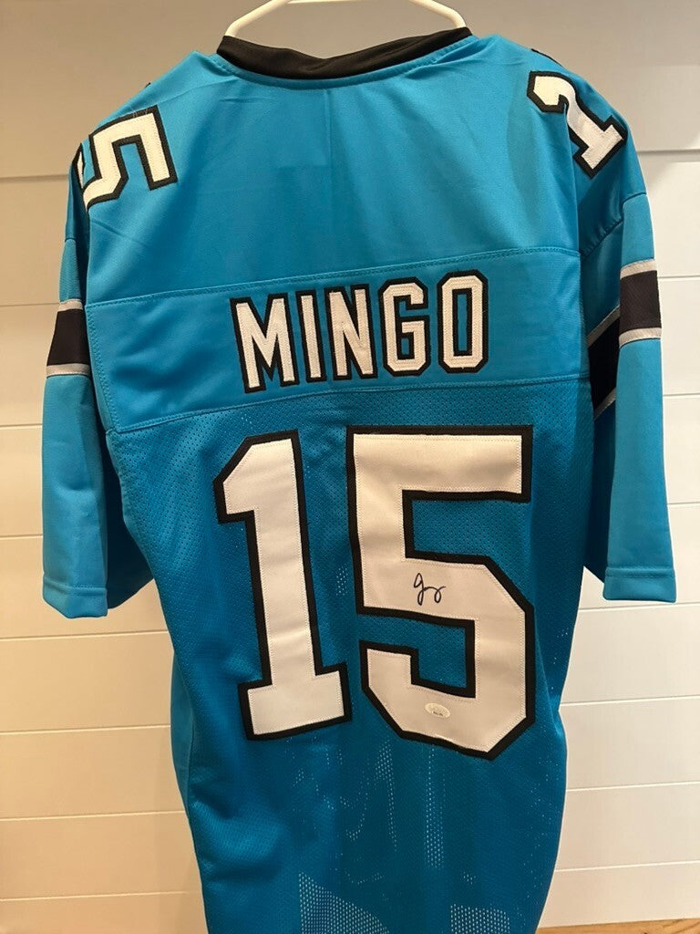Jonathan Mingo Signed Custom Carolina Panthers Jersey #15 with JSA Certification