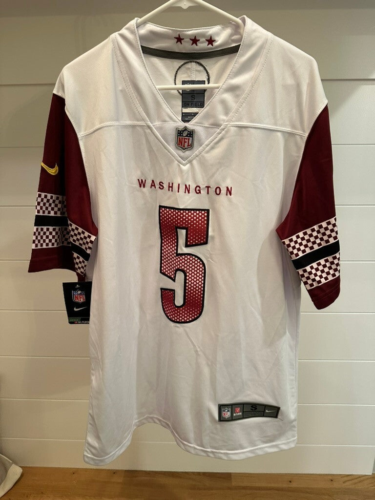 Jayden Daniels Washington Commanders On-Field Jersey #5 Size S NWT