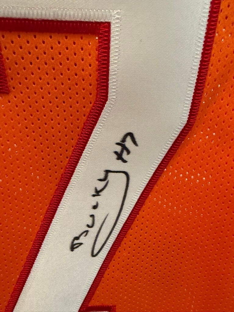Bucky Irving Signed Buccaneers Creamsicle #7 Custom Jersey XL Beckett