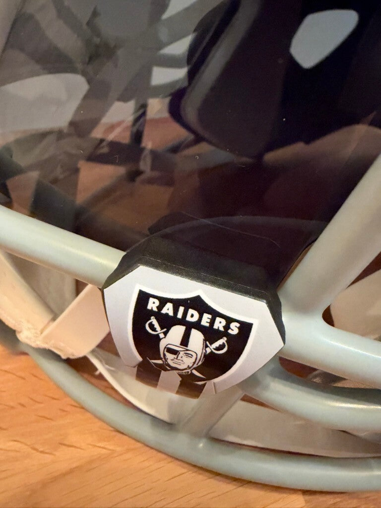 Maxx Crosby Signed Raiders Full Size Speed Replica Helmet Fanatics Custom Visor